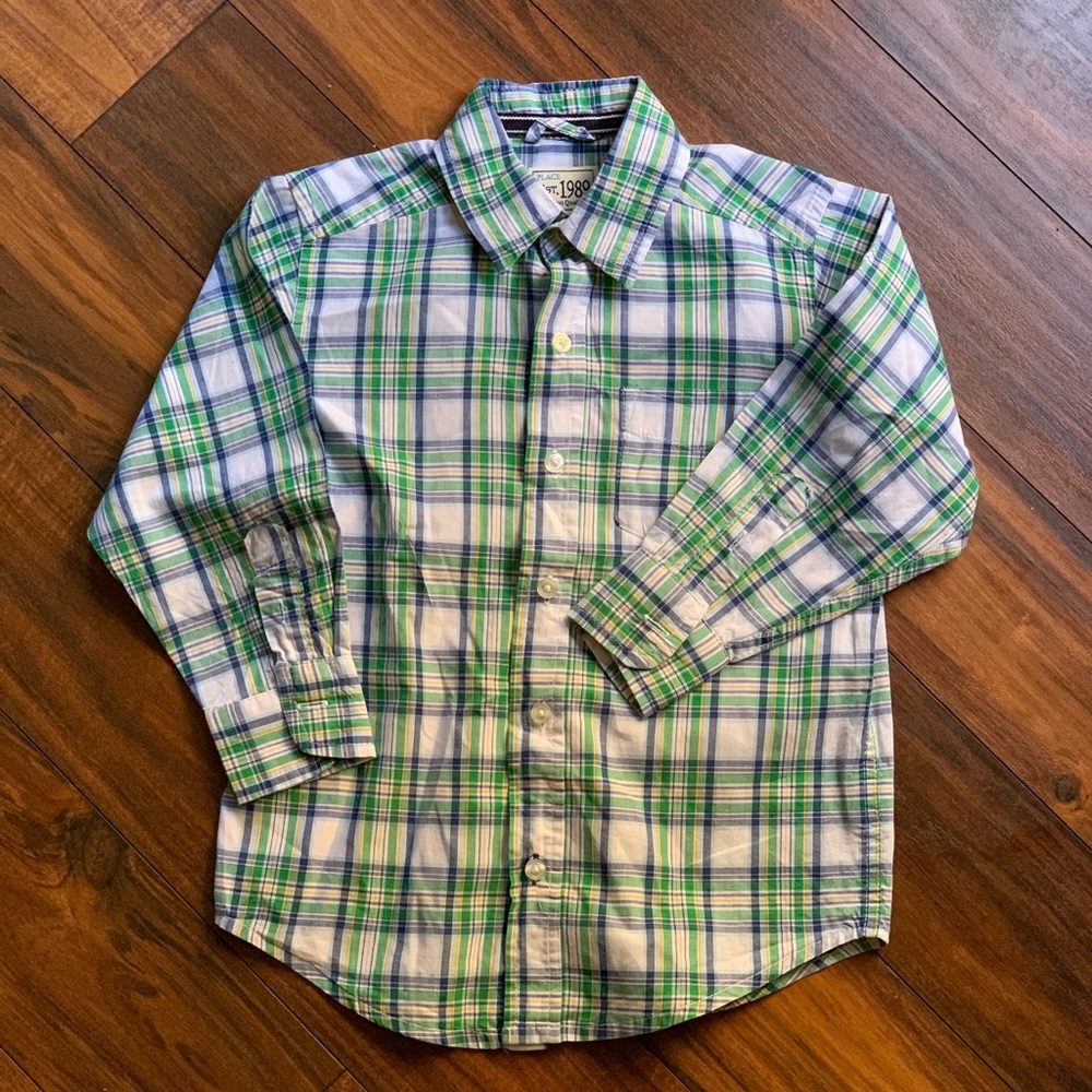 Children’s Place Plaid button down shirt